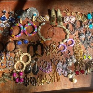 40 PLUS EARRING PAIRS! Earring lot